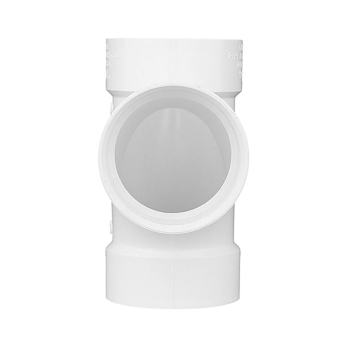Charlotte Pipe PVC004001400 Schedule 40 4 in. Hub x 4 in. Dia. Hub PVC Sanitary Tee