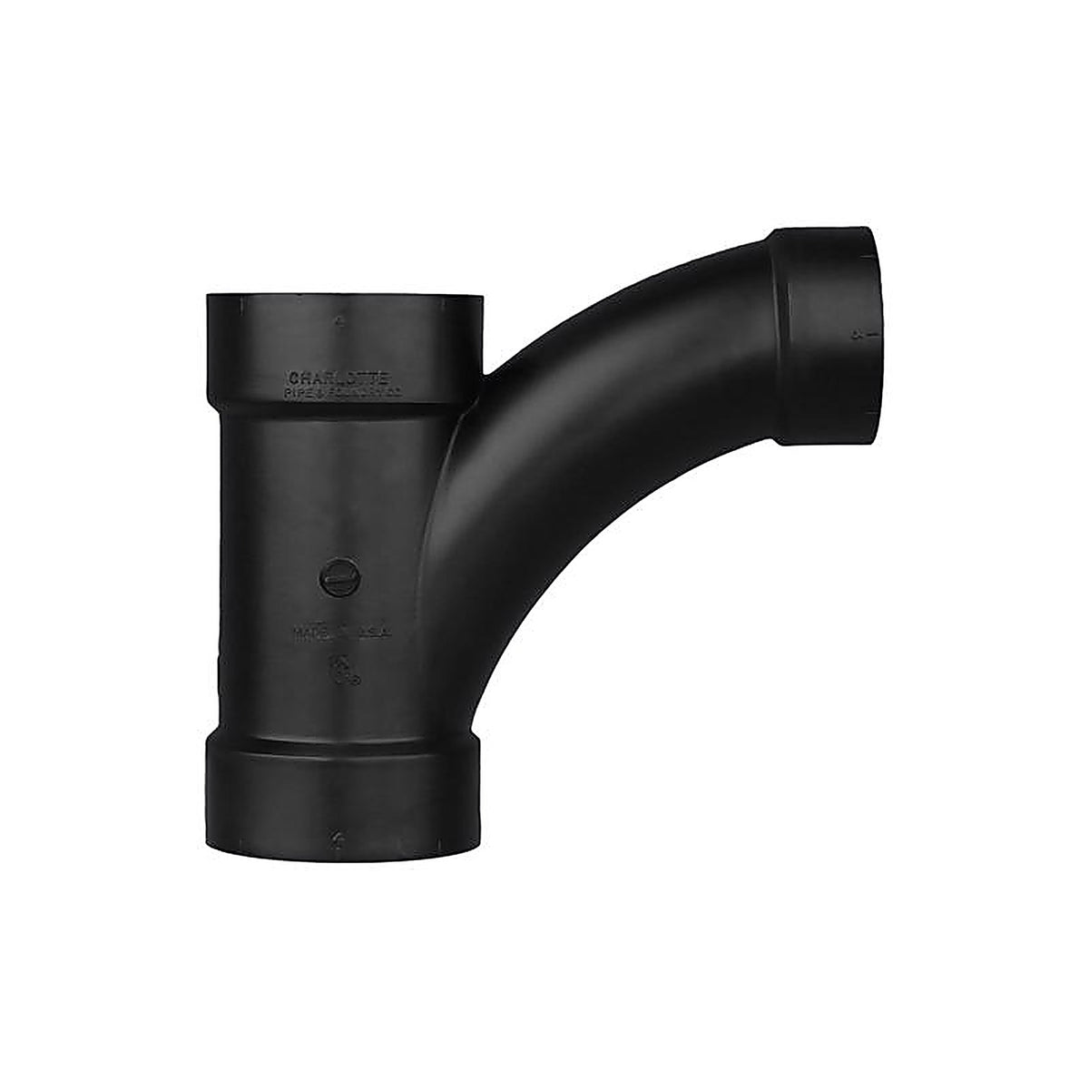 Charlotte Pipe ABS005021800HA 4 in. Hub x 4 in. Dia. Hub ABS Wye