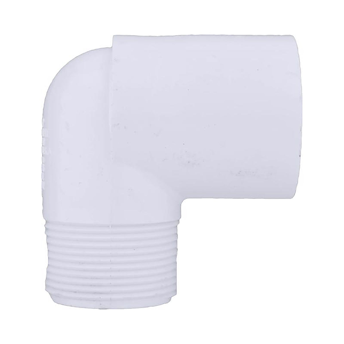 Charlotte Pipe PVC023061200 Schedule 40 1-1/4 in. Slip x 1-1/4 in. Dia. MPT PVC 90 Degree Street Elbow