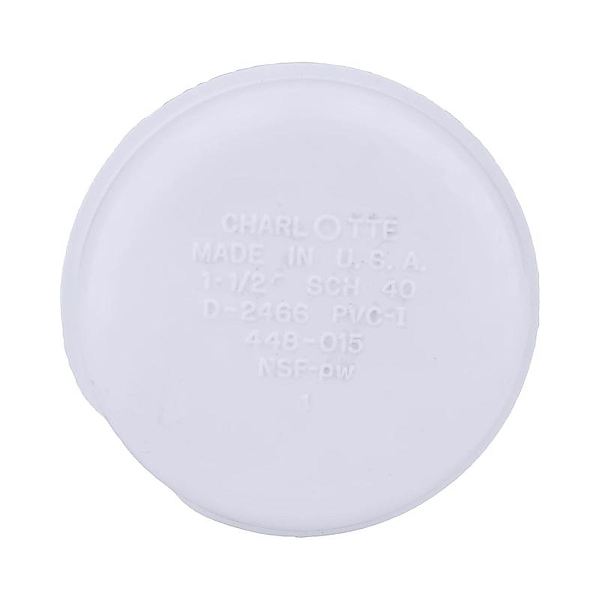 Charlotte Pipe PVC021171600 Schedule 40 1-1/2 in. FPT PVC Cap