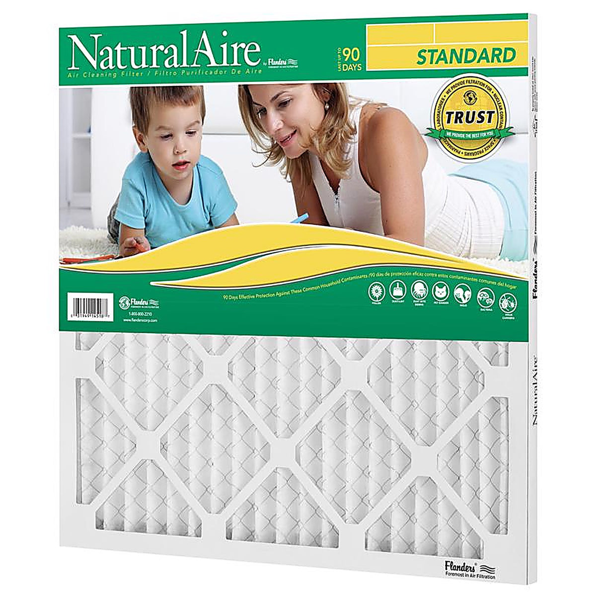 NaturalAire - 84858.012224 - 22 In. W X 24 In. H X 1 In. Synthetic 8 MERV Pleated Air Filter 1 Pack