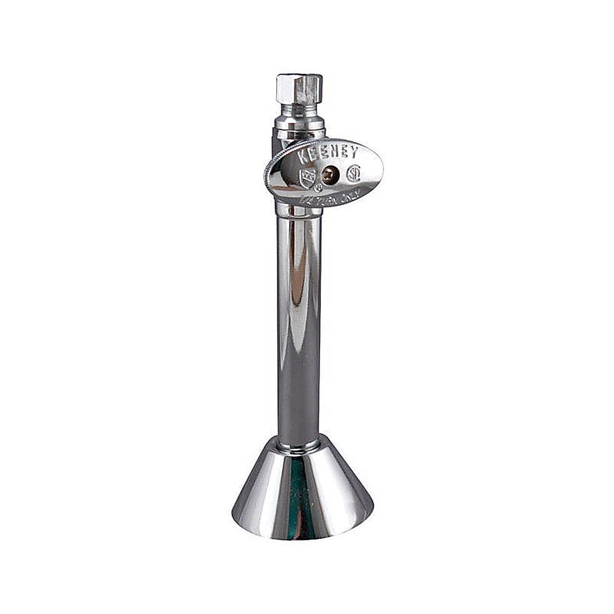 Keeney - K2101PCLF - 1/2 In. Sweat In. X 3/8 In. Compression Brass Shut-Off Valve