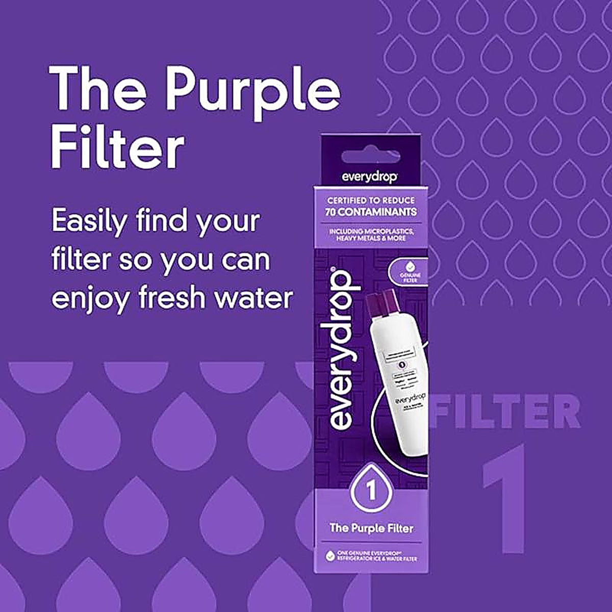 Whirlpool - EDR1RXD1 - Everydrop Refrigerator Replacement Filter for Whirlpool Filter 1