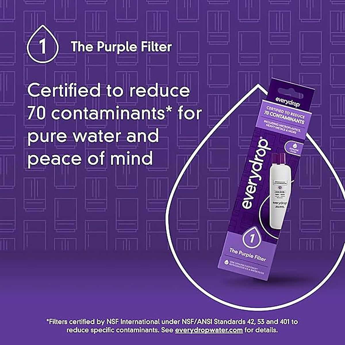Whirlpool - EDR1RXD1 - Everydrop Refrigerator Replacement Filter for Whirlpool Filter 1