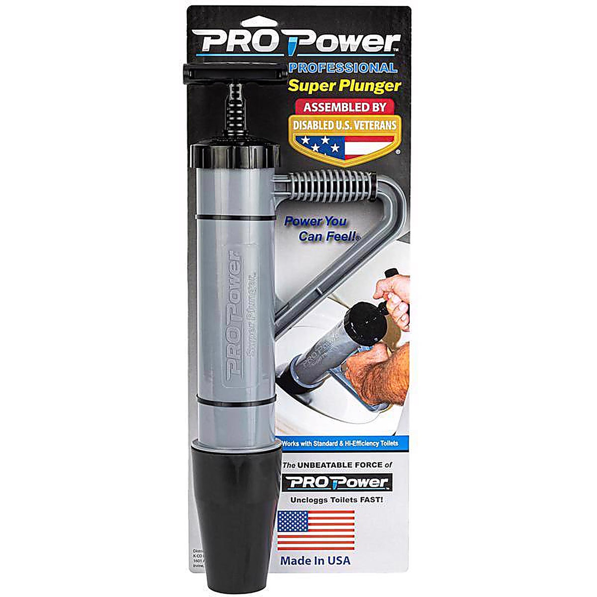 Pro Power - JJR-304 - Super Plunger Toilet Plunger 18 In. L X 3 In. D