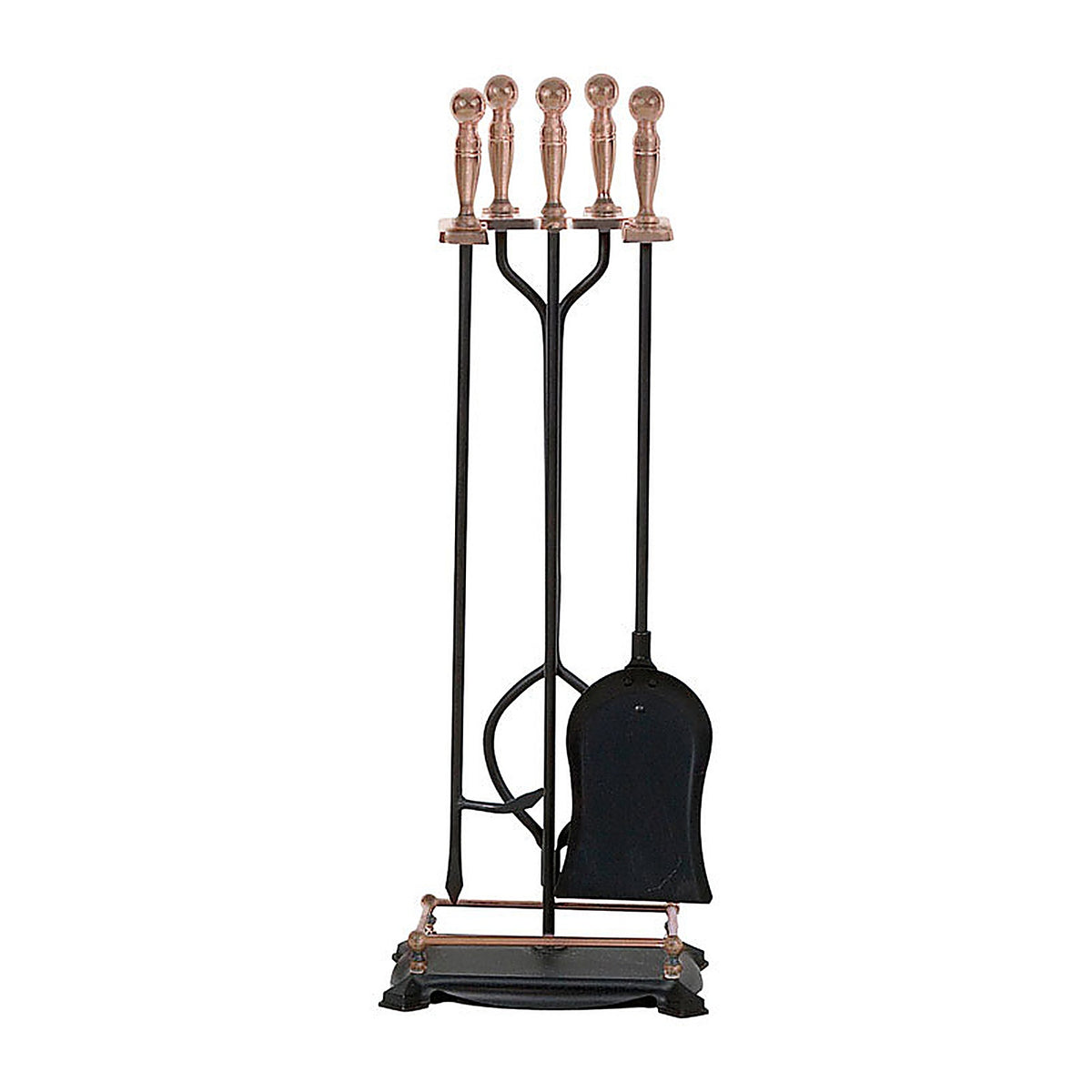 Panacea 15006 Black Antique Metal Fireplace Tool Set