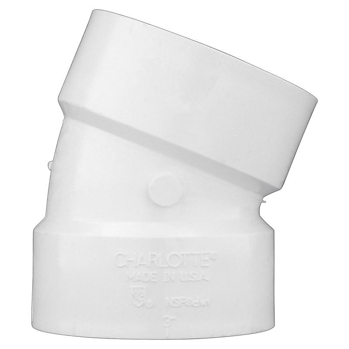 Charlotte Pipe PVC003241200 4 in. Hub x 4 in. Dia. Hub PVC Elbow
