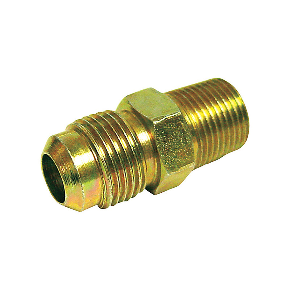 JMF 4505822 1/4 in. Flare x 3/8 in. Dia. MPT Brass Connector