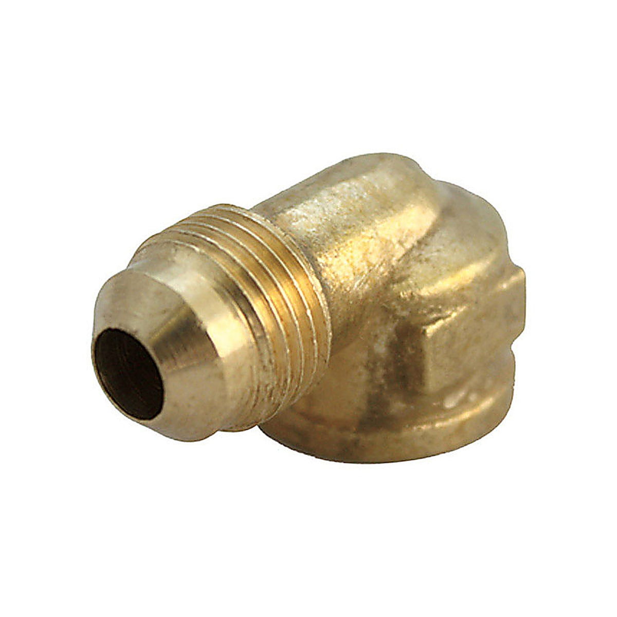 JMF 4506184 1/4 in. Flare x 1/8 in. Dia. FPT Brass 90 Degree Elbow