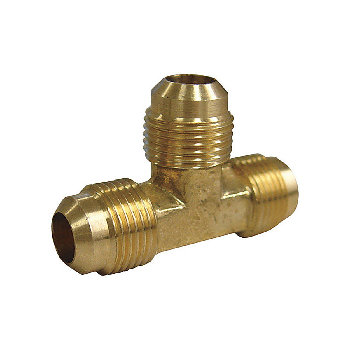 JMF 4506358 3/8 in. Flare x 1/2 in. Dia. Flare Brass Reducing Tee