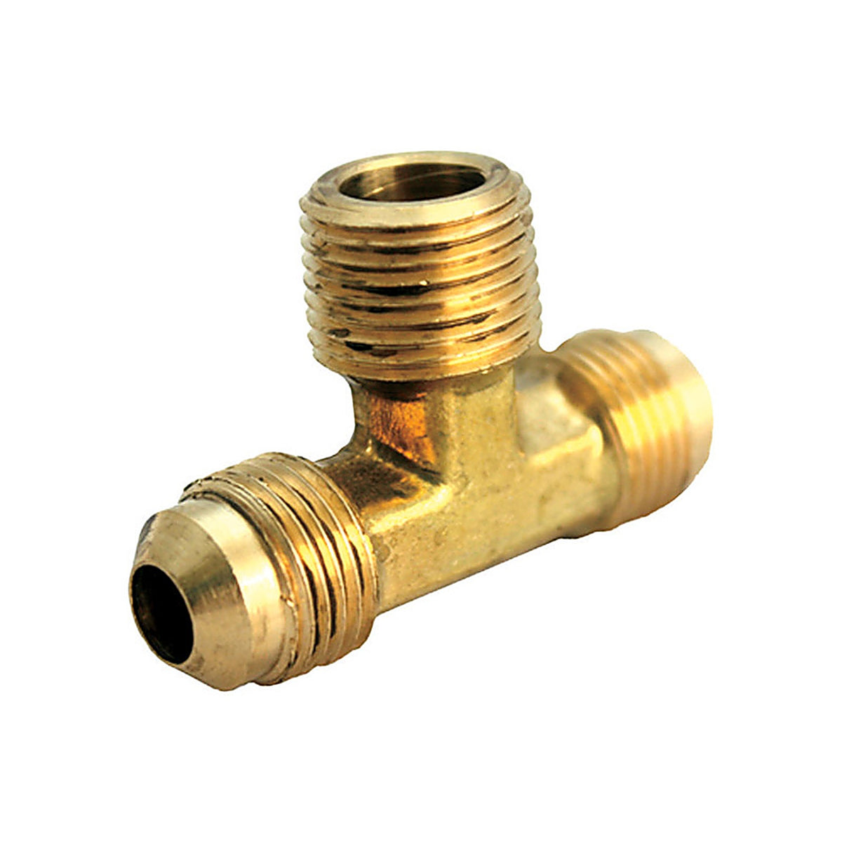 JMF 4506473 5/8 in. Flare x 1/2 in. Dia. MPT Brass Branch Tee
