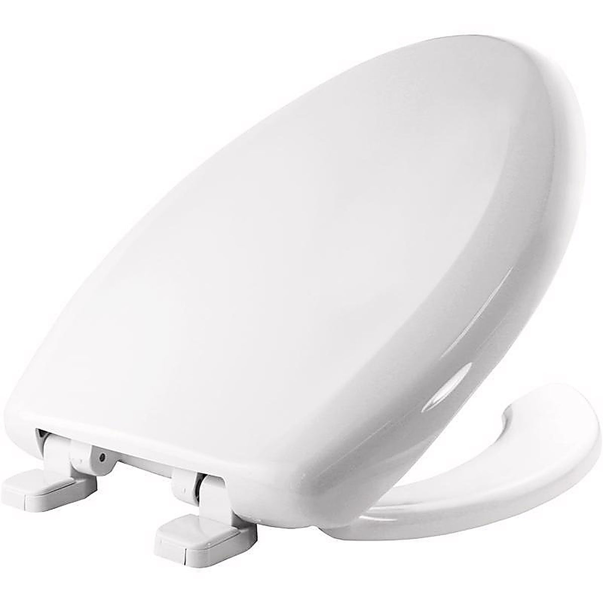 Bemis 1250TTA-000 Elongated White Plastic Toilet Seat