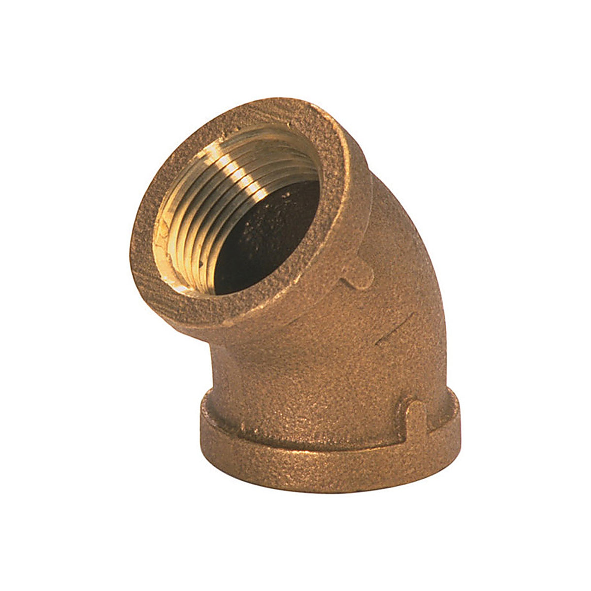 JMF 4507133 3/4 in. FPT x 3/4 in. Dia. FPT Brass 45 Degree Elbow