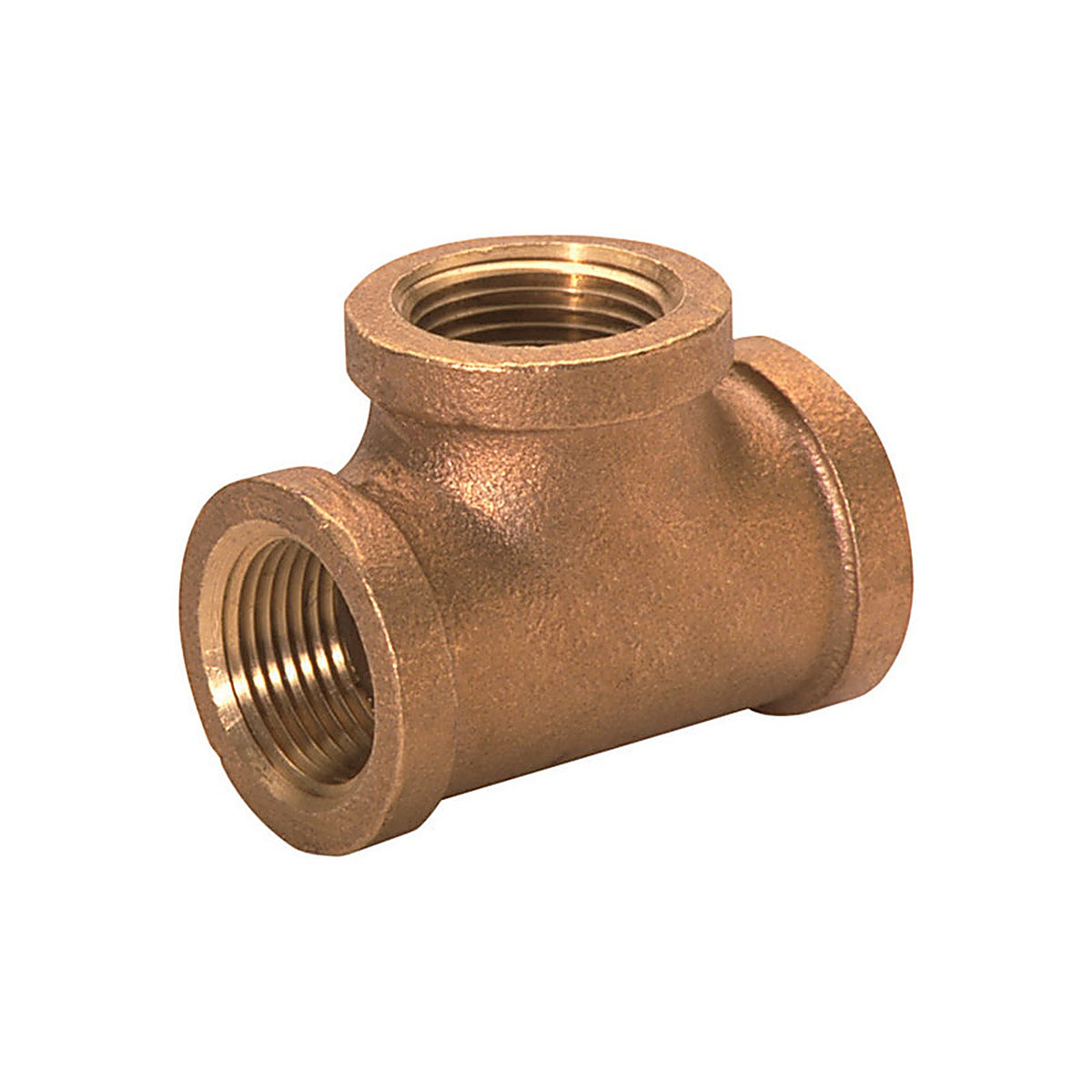 Anderson Metals - 738101-12 - 3/4 In. FPT In. X 3/4 In. D FPT Red Brass Tee