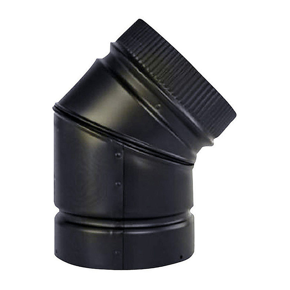 Selkirk - DSP6E4-1 - 6 In. D X 6 In. D Adjustable 45 Deg Aluminum Stove Pipe Elbow