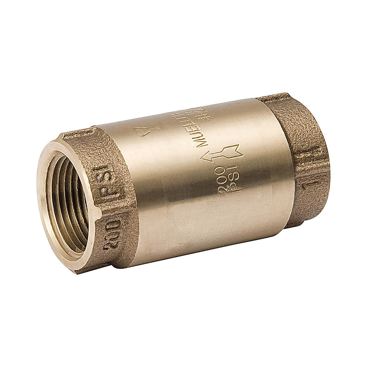 Mueller - 101-304NL - Proline 3/4 In. D X 3/4 In. D Brass Spring Loaded Check Valve