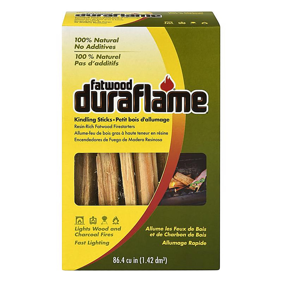 Duraflame - 01249 - Fatwood Wood Fire Starter 86.4 CU in