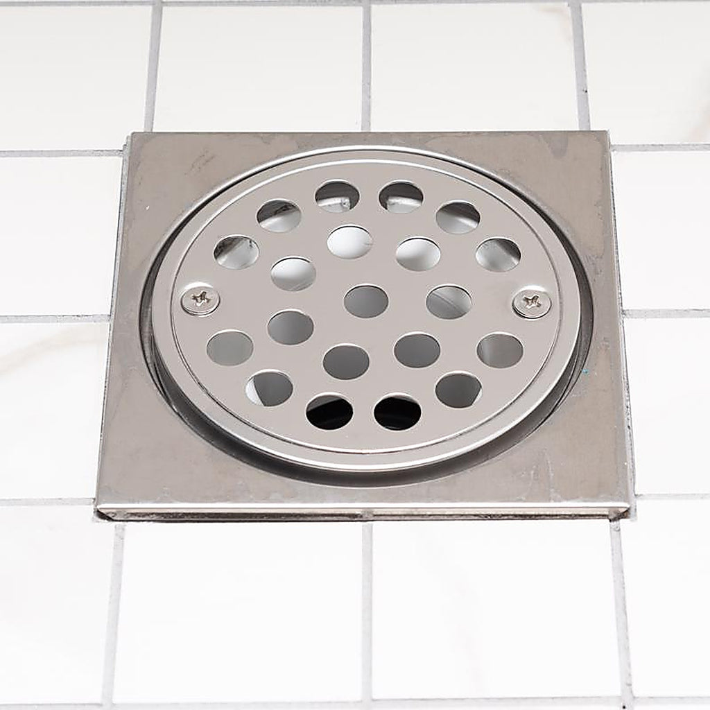 Oatey 42042 3-1/4 in. Dia. Stainless Steel Square Tile Ring