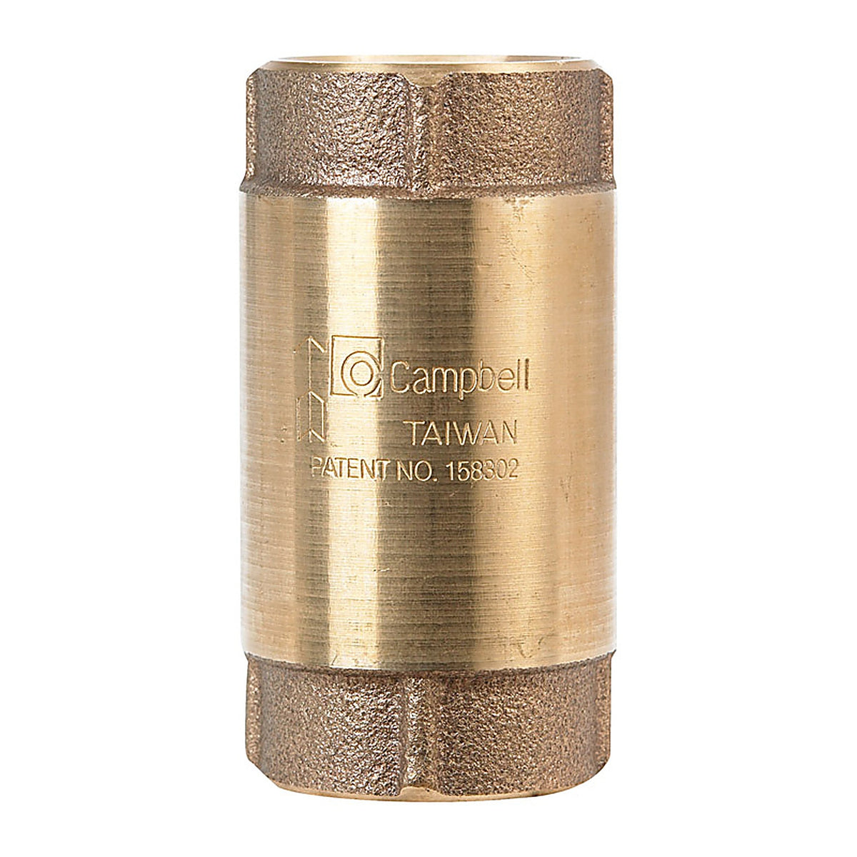 Campbell CV-4TLF 1 in. Dia. x 1 in. Dia. Red Brass Spring Loaded Check Valve