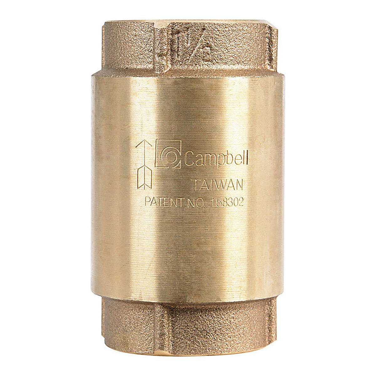 Campbell CV-6TLF 1-1/2 in. D X 1-1/2 in. D FNPT x FNPT Red Brass Spring Loaded Check Valve