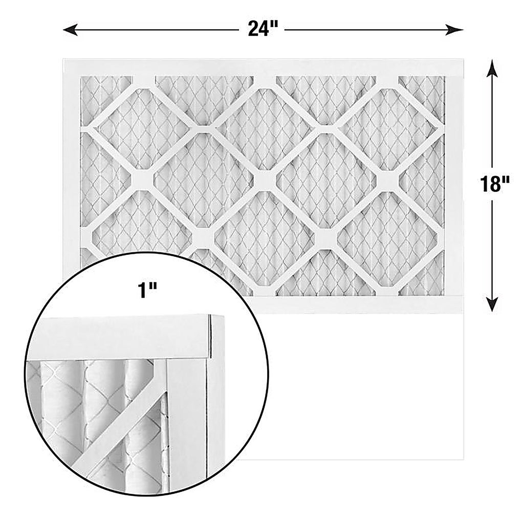 AAF Flanders - 80055G012418 - Prepleat LPD SC M10 24 In. W X 18 In. H X 1 In. Synthetic 10 MERV Pleated Air Filter 1