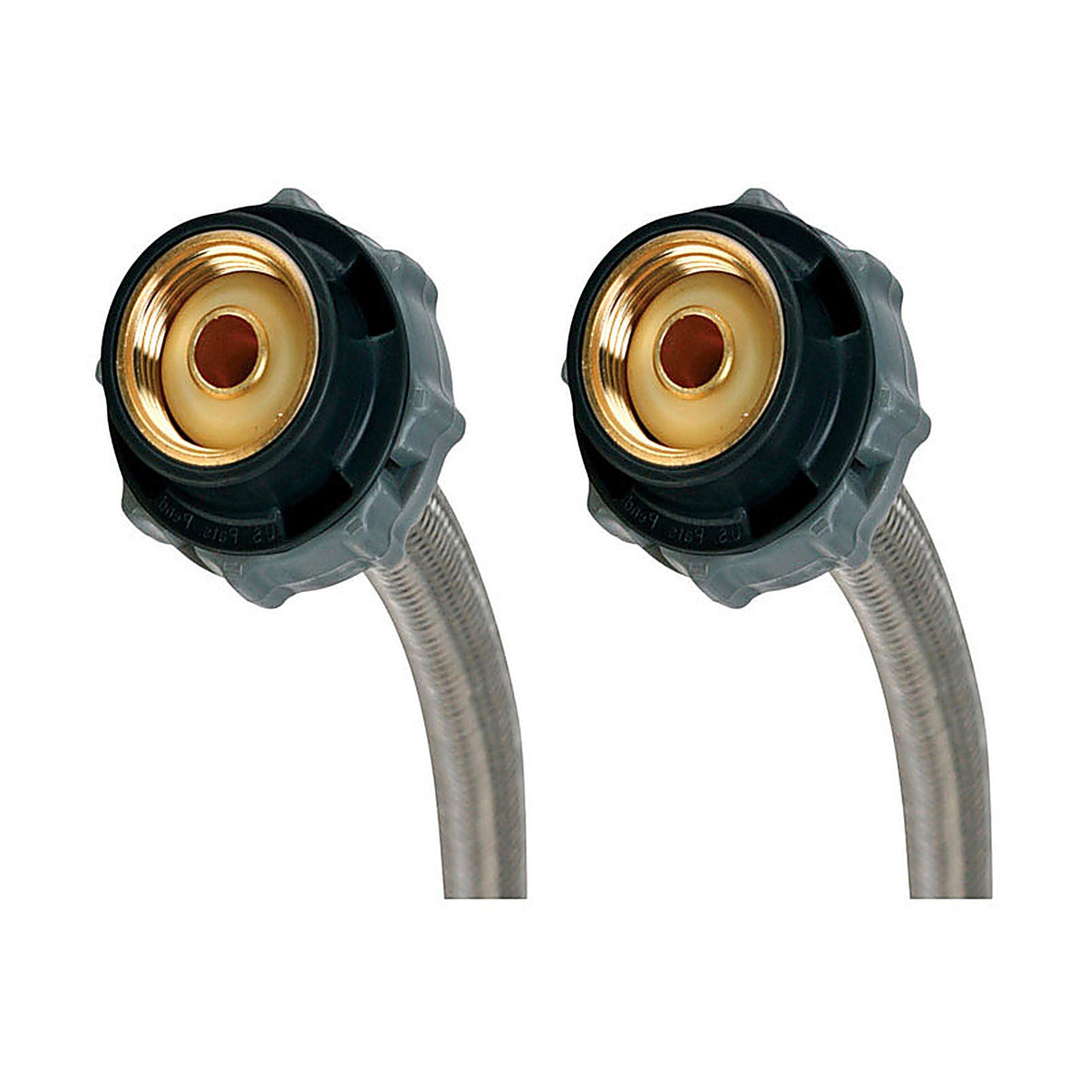 Fluidmaster - B4F12CS - Click Seal 3/8 In. Fip X 1/2 In. D Fip 12 In. Stainless Steel Supply Line