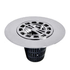 Danco - 9D00010529 - 4-1/4 In. Chrome Round Drain Grate and Cover