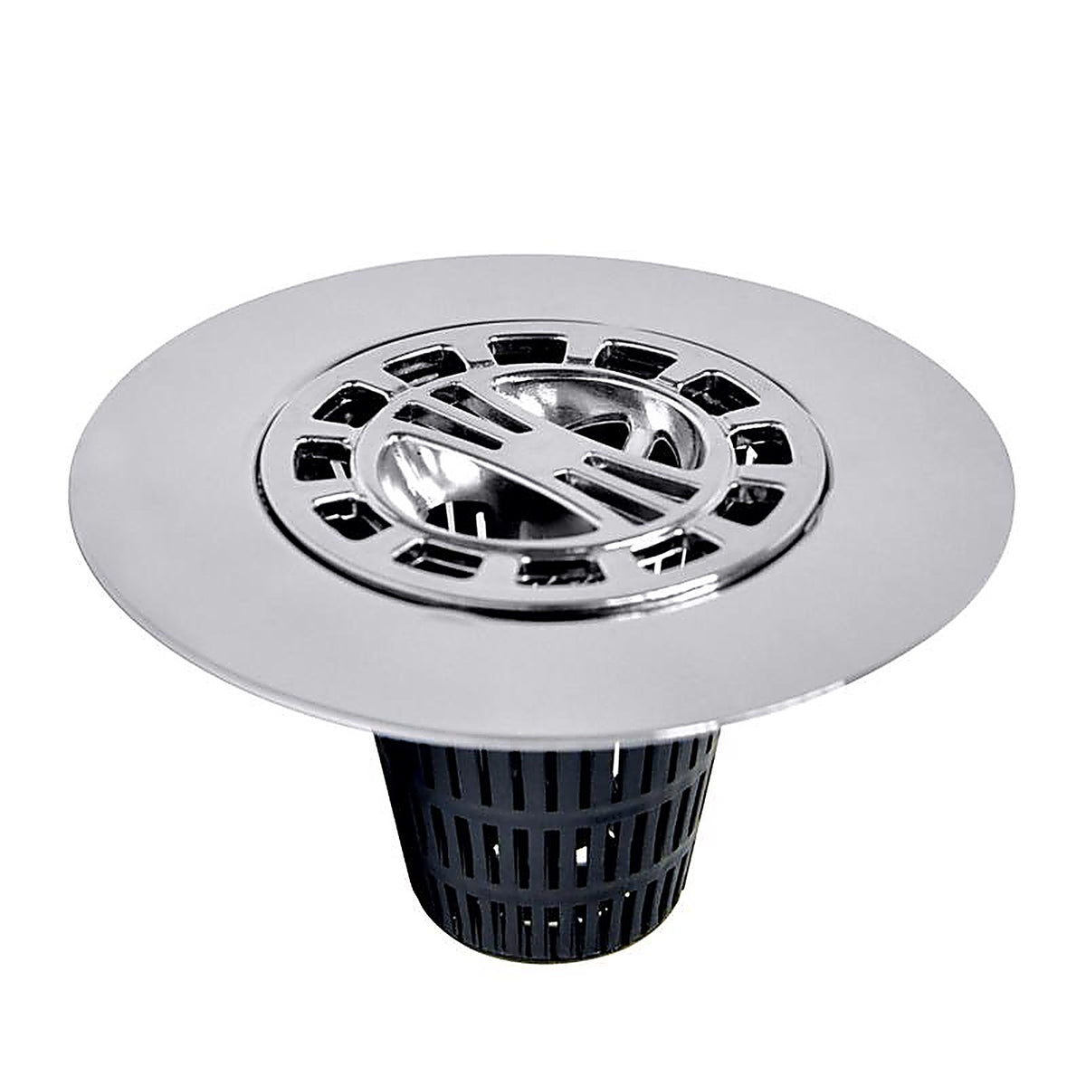 Danco - 9D00010529 - 4-1/4 In. Chrome Round Drain Grate and Cover