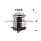 Danco - 9D00010528 - 3 In. Polished Metal Drain Stopper