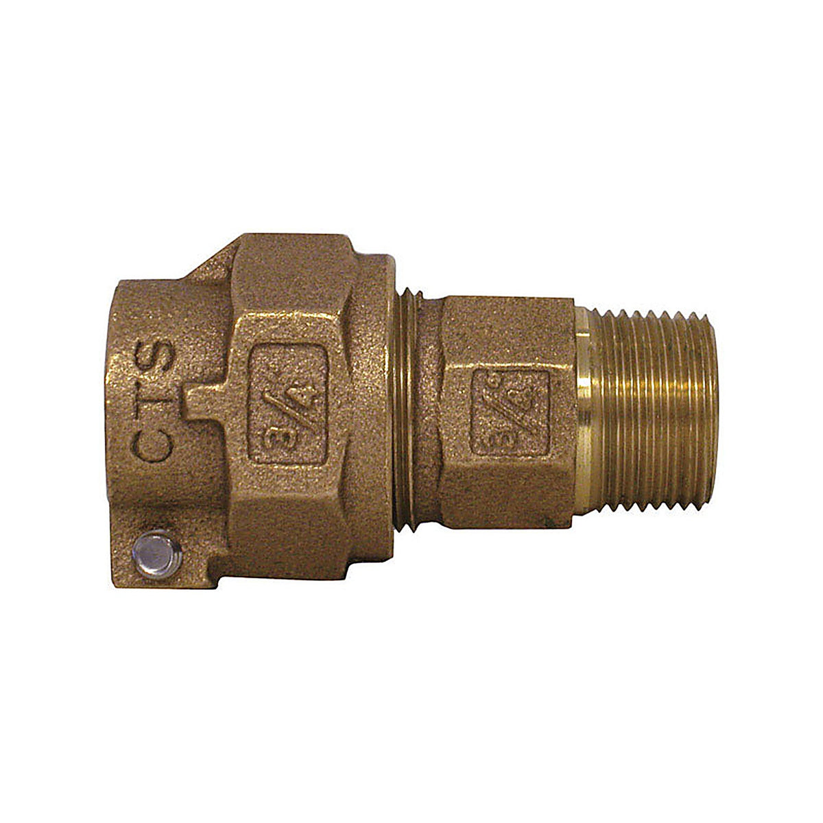 Legend - 313-204NL - 3/4 In. MPT Pattern X 3/4 In. D Pack Joint Bronze Coupling