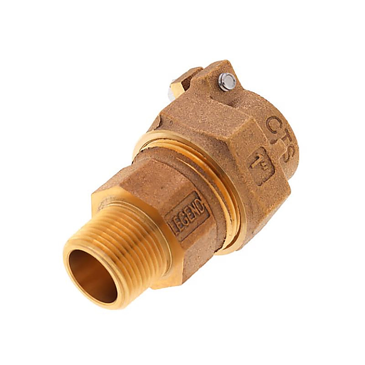 Legend - 313-210NL - 1 In. MPT Pattern X 3/4 In. D Mnpt Bronze Reducing Coupling