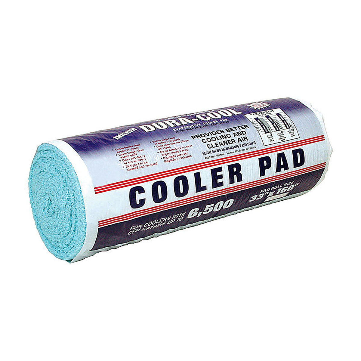 Dial 3078 Duracool 29 in. H x 144 in. W Foamed Polyester Blue Dura-Cool Roll