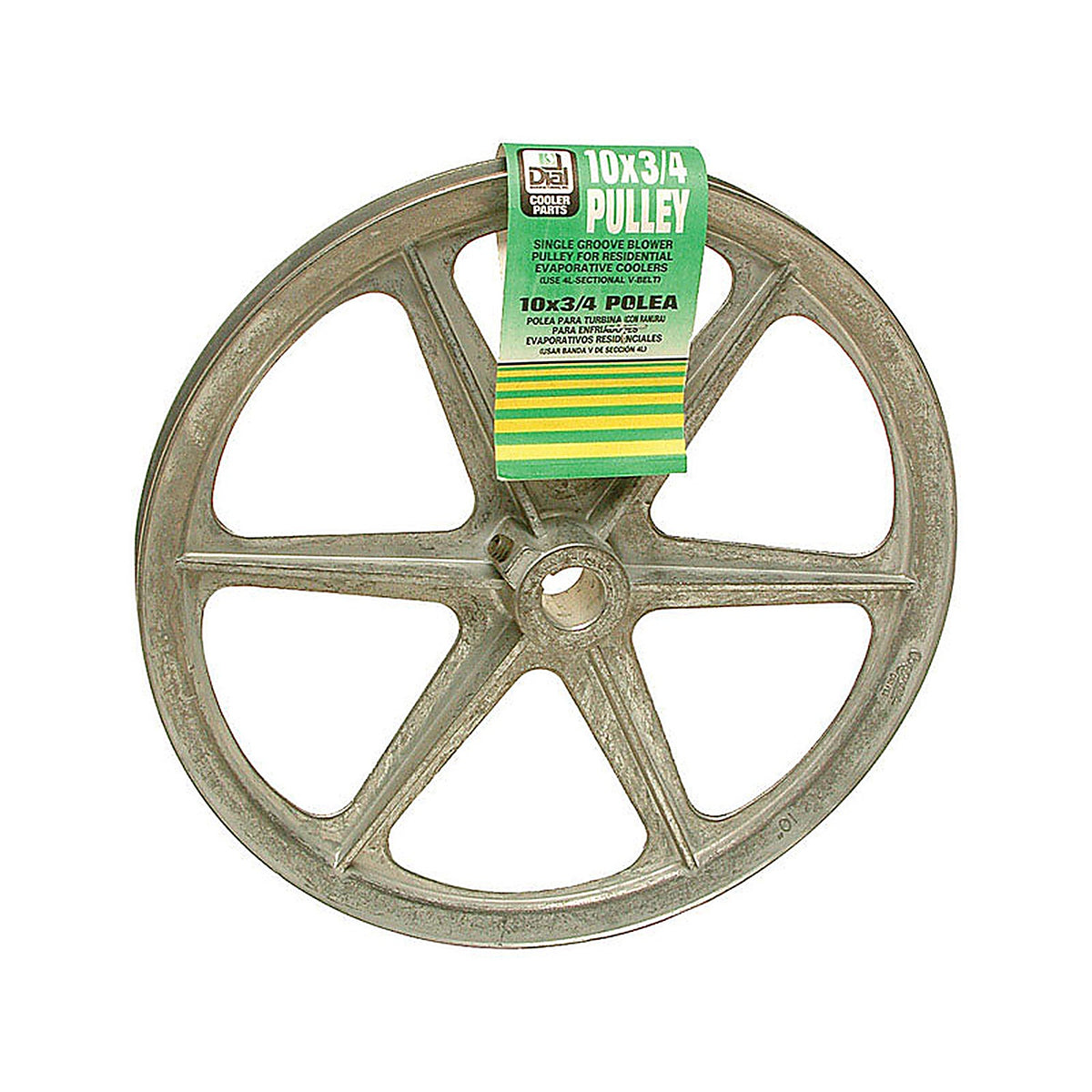 Dial 6323 10 in. H x 10 in. W Zinc Silver Blower Pulley