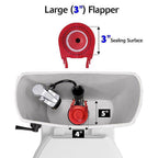 Korky 5030BP Flush Valve Kit Red