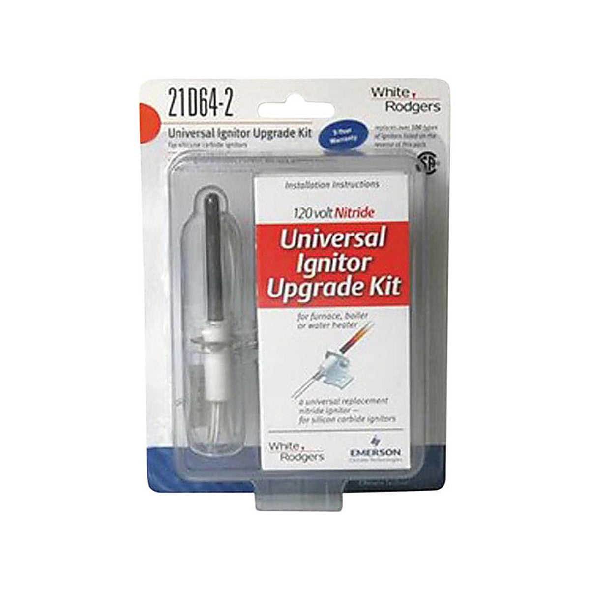 White Rodgers - 21D64 002 - 120 V Silicon Nitride Ignitor Upgrade Kit