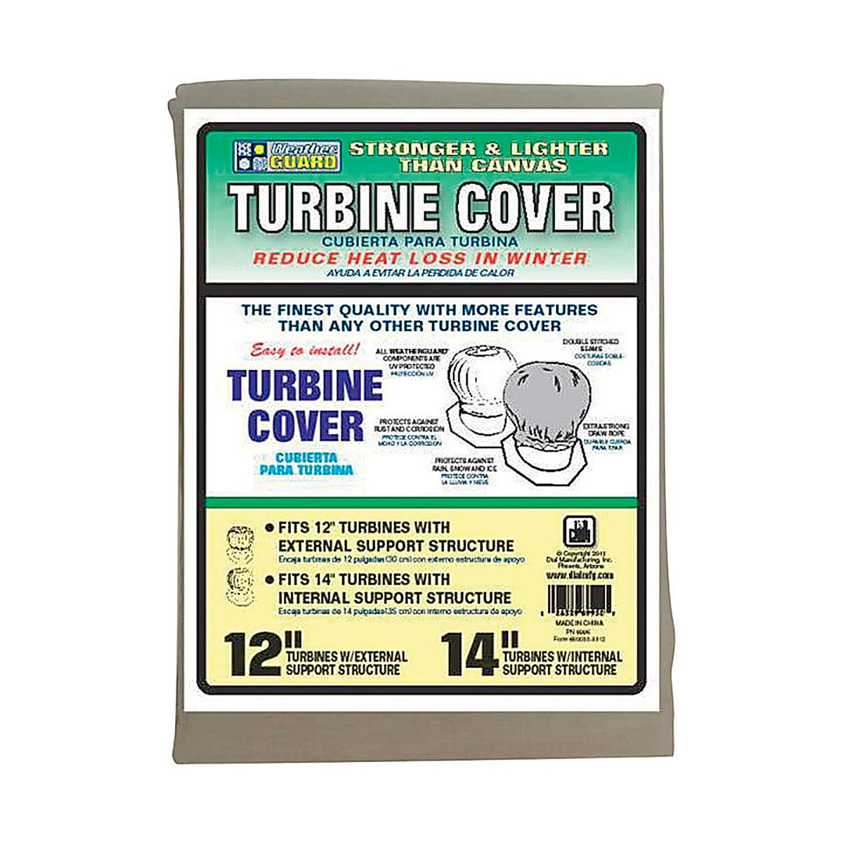 Dial 8995 14 in. H Polyester Gray Evaporative Cooler Cover