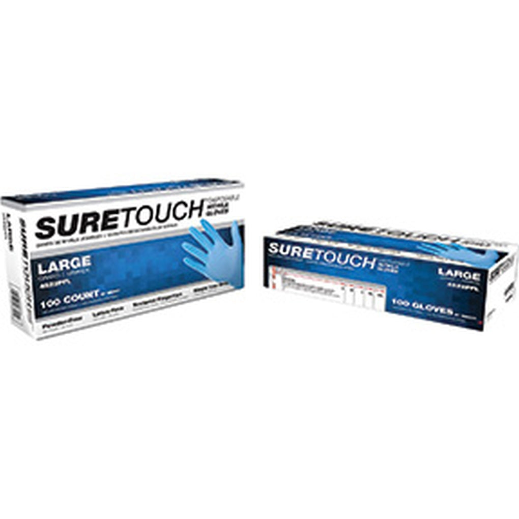 SAS Safety - 4522PFL - Gloves Nitrile Disposable Powder Free Lrg 100/Bx