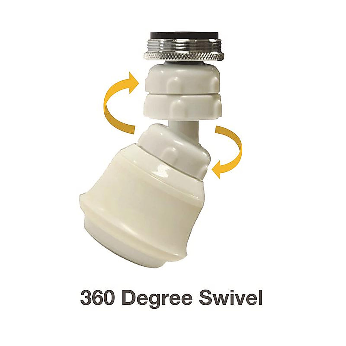 Danco - 9D00010499 - Dual Thread 15/16 In.- 27M X 55/64 In.-27f White Swivel Sprayrator