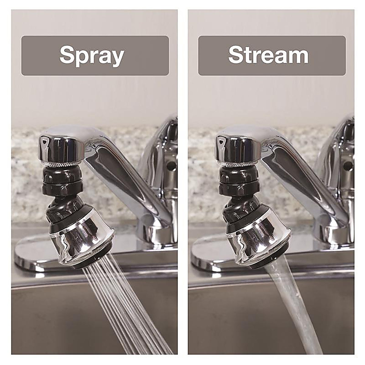 Danco - 9D00010500 - Dual Thread 15/16 In.- 27M X 55/64 In.-27f Chrome Swivel Sprayrator