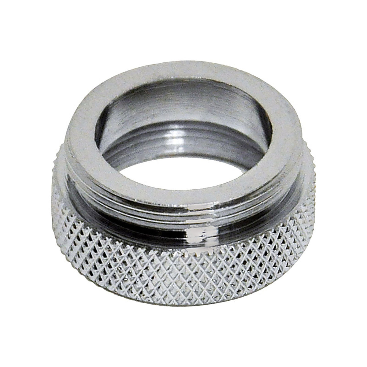 Danco 9D00010519 Dual Thread 3/4 in.-27F x 55/64 in.-27M Chrome Aerator Adapter