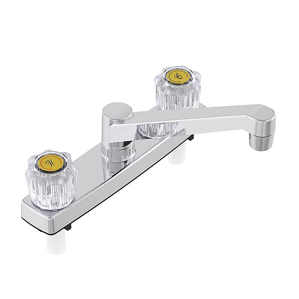Home Plus 8237CP Two Handle Chrome Kitchen Faucet