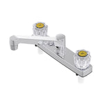 Home Plus 8237CP Two Handle Chrome Kitchen Faucet