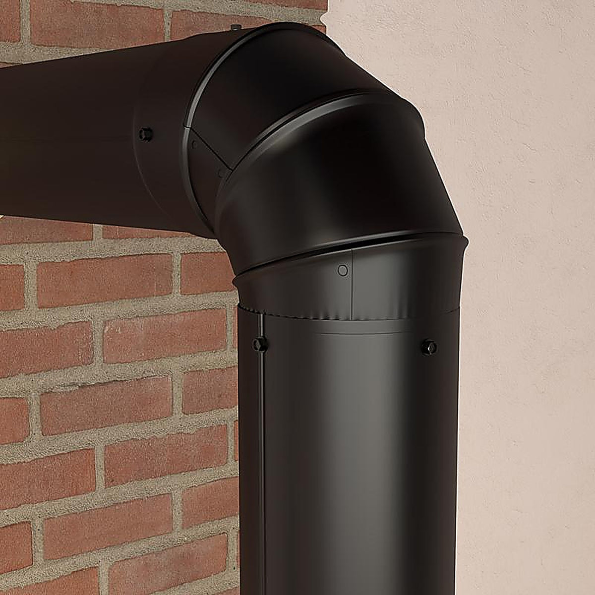 Imperial BM0014 6 in. Dia. x 9 in. L Steel Stove Pipe Elbow
