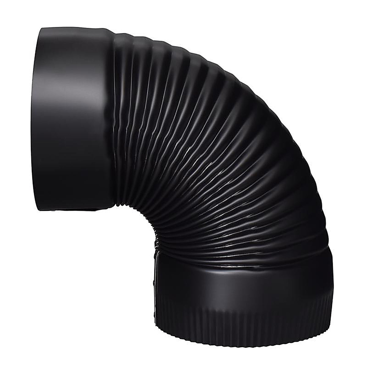 Imperial BM0023 6 in. Dia. x 6 in. Dia. 90 deg. Steel Stove Pipe Elbow