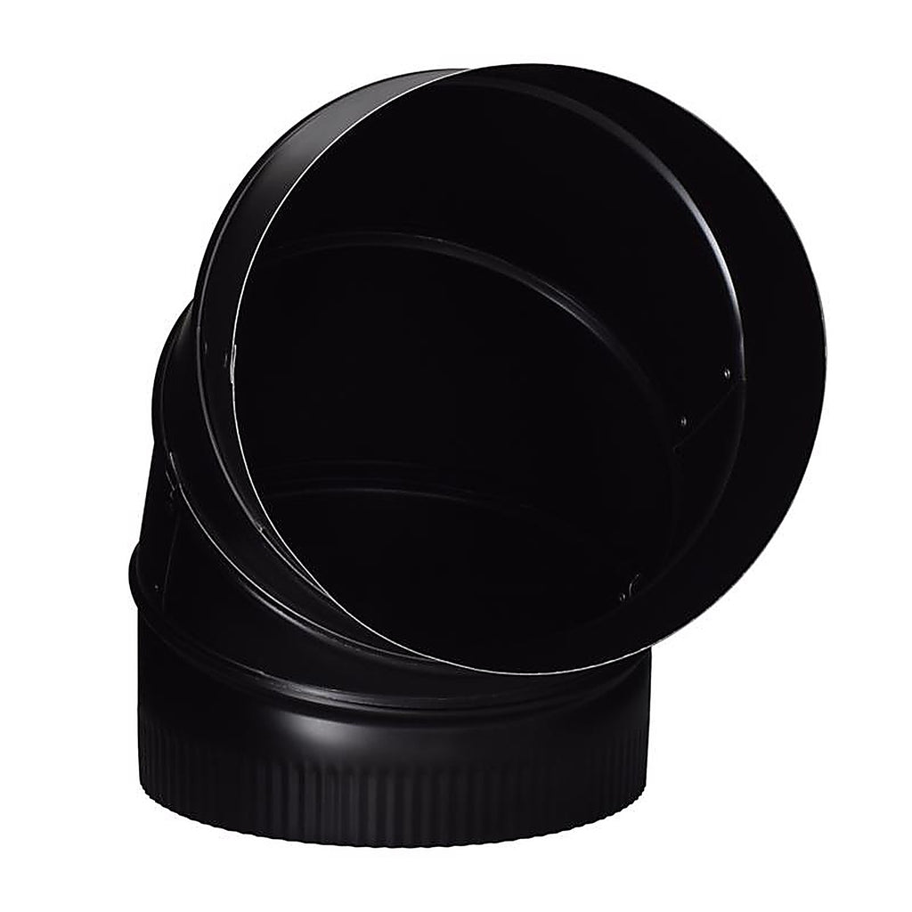 Imperial BM0016 8 in. Dia. x 8 in. Dia. Adjustable 90 deg. Galvanized Steel Stove Pipe Elbow