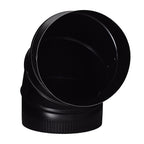 Imperial BM0016 8 in. Dia. x 8 in. Dia. Adjustable 90 deg. Galvanized Steel Stove Pipe Elbow