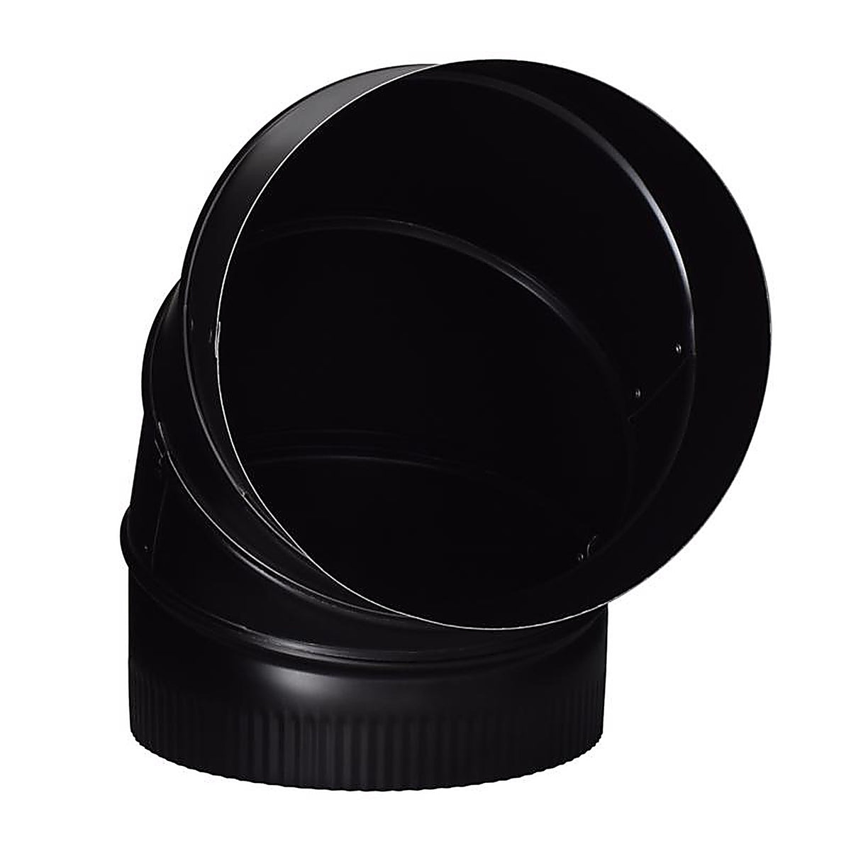 Imperial BM0016 8 in. Dia. x 8 in. Dia. Adjustable 90 deg. Galvanized Steel Stove Pipe Elbow