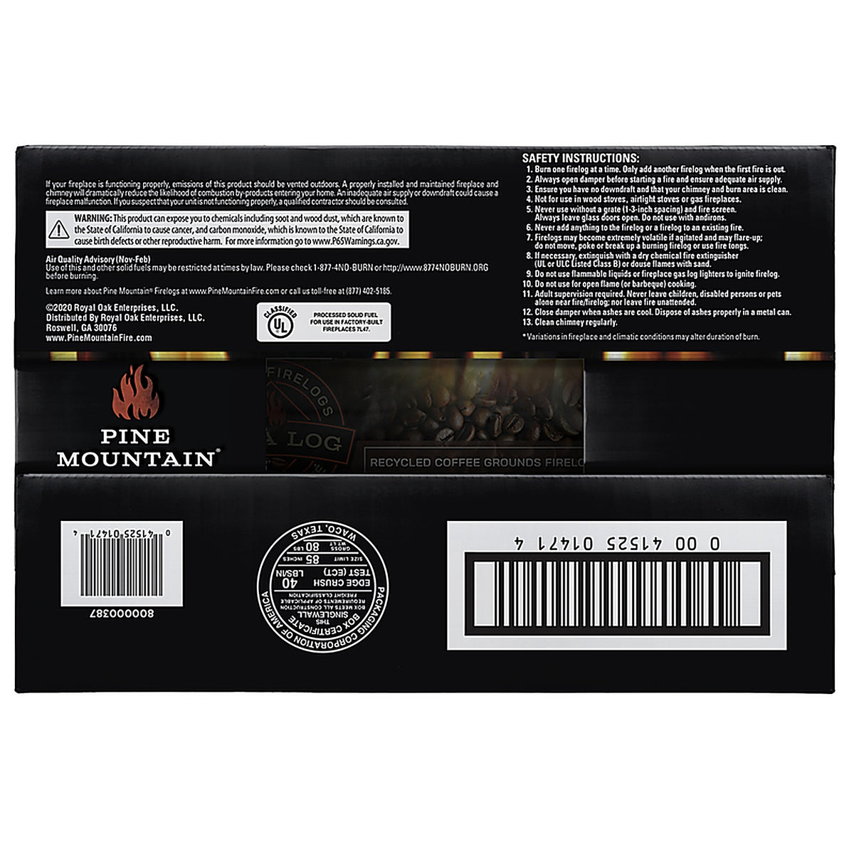 Pine Mountain - 800002815 - Fire Log 4 Hr 4 Pack