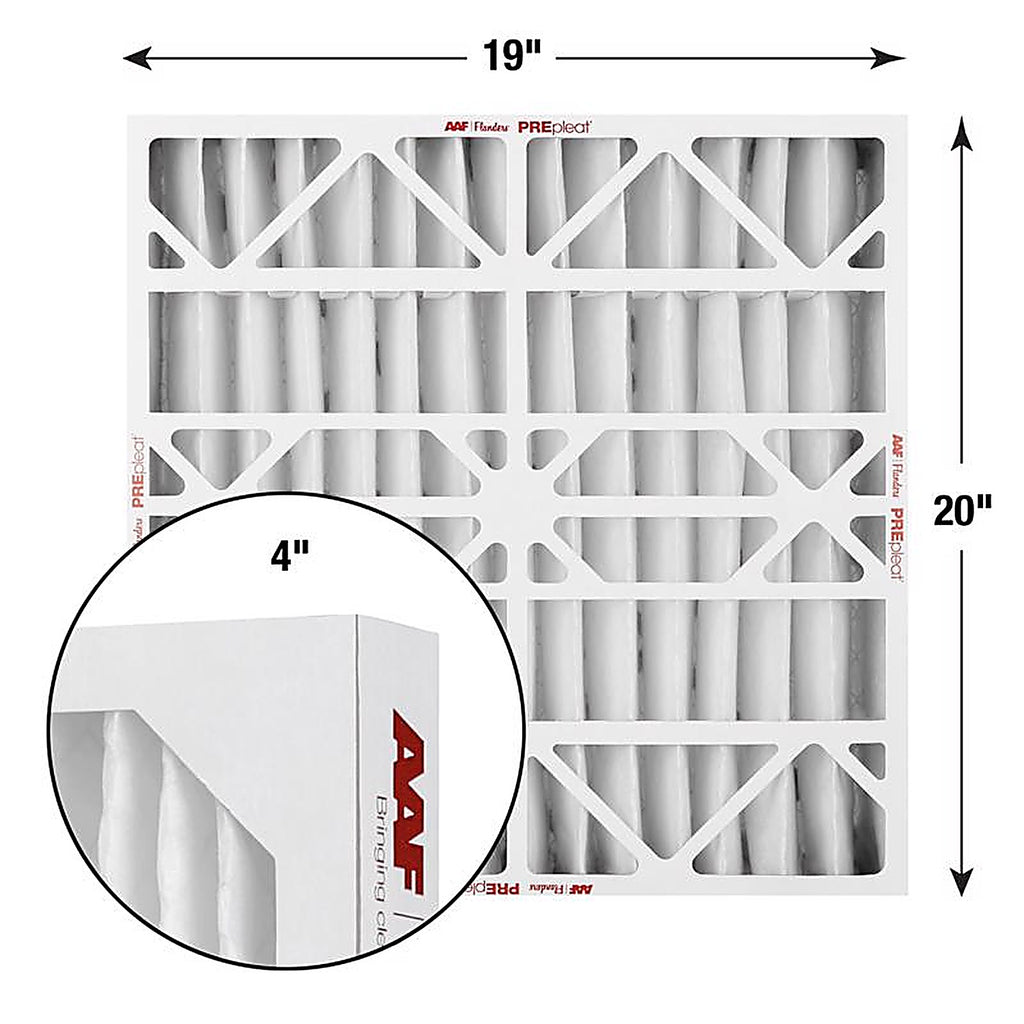 AAF Flanders - 80055.041920 - Prepleat LPD SC M10 19 In. W X 20 In. H X 4 In. Synthetic 10 MERV Pleated Air Filter 1