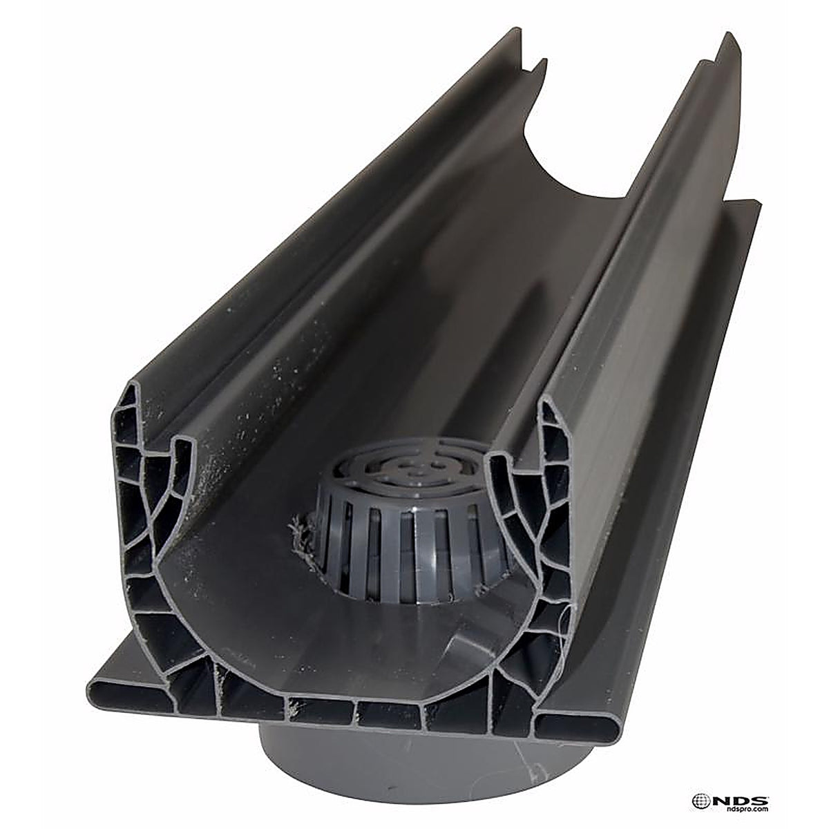 NDS - 234 - Spee-D 5.75 In. W X 3.75 In. D Channel Basin with Bottom Outlet